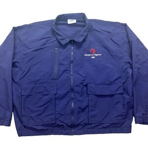 Vintage 1995 Pebble Beach Concours d'Elegance Men's XL Blue Windbreaker Jacket